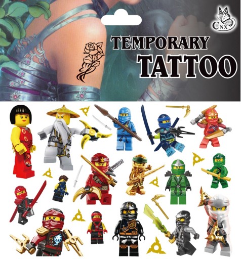 UMÝVAJÚCE TETOVANIE PRE DETI NINJAGO NINJA GO CG399