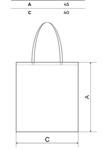 Nákupná taška MALFINI SHOPPER 921 45x40 cm
