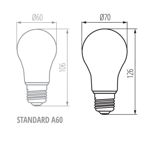 XLED A70 18W-NW LED žiarovka, neutrálna biela, 29649