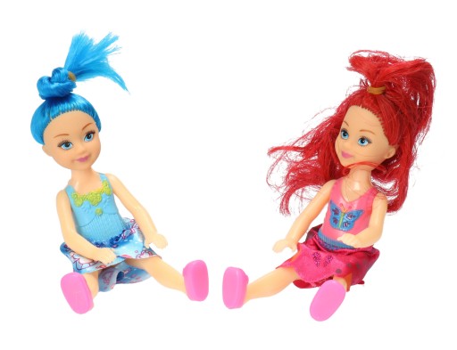 MÓDNE OBLEČENÁ BÁBIKA mini bábika 13cm FARBY