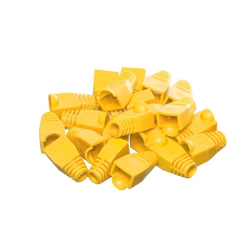Kryt zástrčky Netrack RJ45 8p žltý (100 ks)