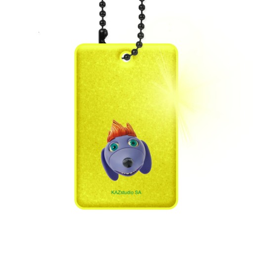 Žltý reflexný prívesok Trefliki PolarFox CE