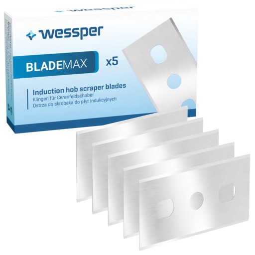 Vložky čepele Wessper BladeMax pre škrabku na taniere 5x