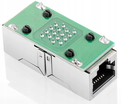 RJ-45 Cat 6 Konektor LAN Predlžovací kábel 1x Internetový kábel Barrel Connector