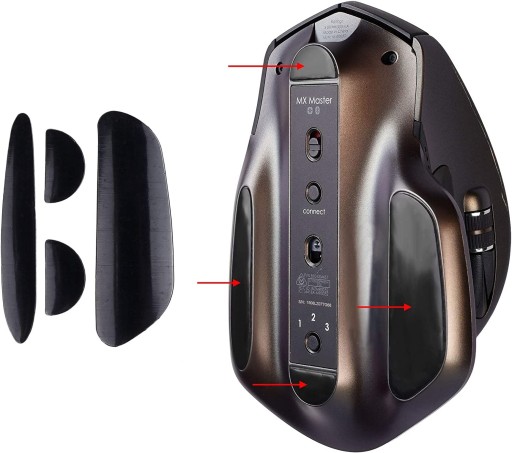 TEFLON slidery pre LOGITECH MX Master 2 / 2S