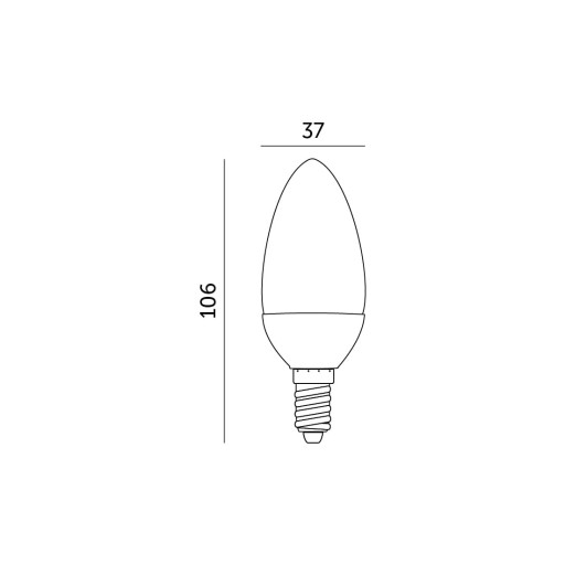 LED žiarovka na sviečku 9W E14 PREMIUM teplá farba 3000K Kobi