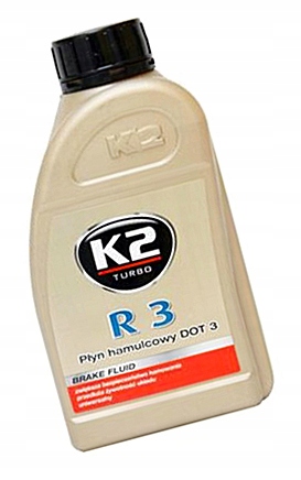 W1D69 BRZDOVÁ KVAPALINA K2 TURBO R3 DOT3 500 ml UNIWE