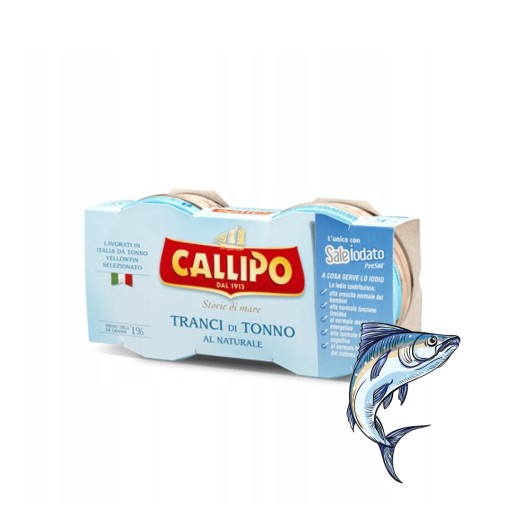 Callipo Tonno Naturale - tuniak vo vlastnej omáčke 2x80g