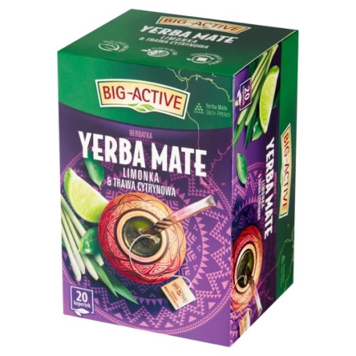 Big-Active Yerba Mate limetka a citrónová tráva 30g
