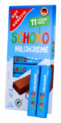 Mliečne tyčinky v čokoláde G&G 11 ks DE