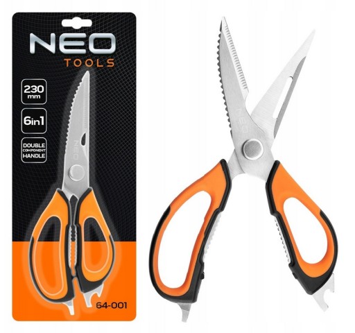 Odolné multifunkčné nožnice 230 mm 6v1 64-001 NEO TOOLS