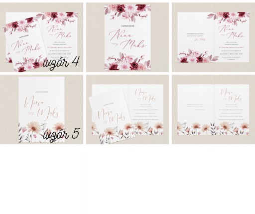 Svadobné oznámenia A5 + obálka NÁVRHY PERSONALIZÁCIE NA VÝBER