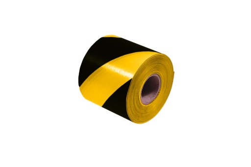Výstražná páska MALIAR Žltá a čierna 80mm/100m