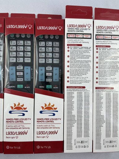 Diaľkové ovládanie pre TV LG RM-L999V L999V L930
