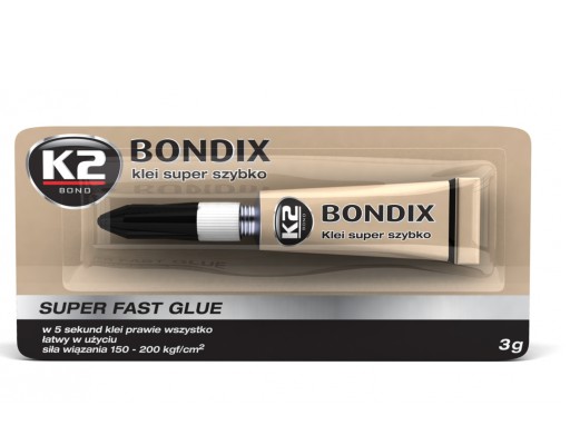 K2 Bondix univerzálne rýchloschnúce lepidlo 3g