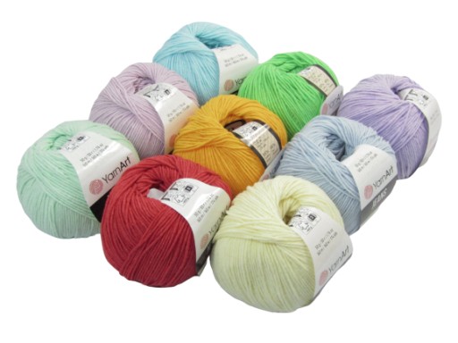 Priadza YARN ART JEANS farba 62 - Snehulienka
