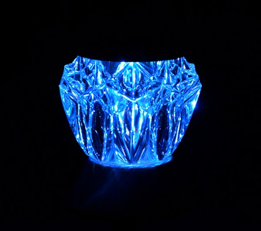 solárne svietidlo 1LED RGB/1LED biela záhradná dekorácia milticolor crystal P-710