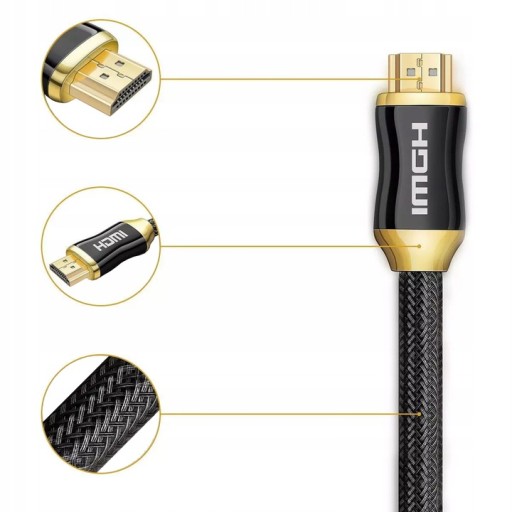 HDMI 2.0 High Speed UHD 4K 3D 2K COPPER kábel 1m