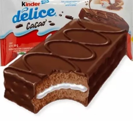 Kinder Delice Ferrero piškótová tyčinka 3 ks 39g plnená čokoládovou sušienkou