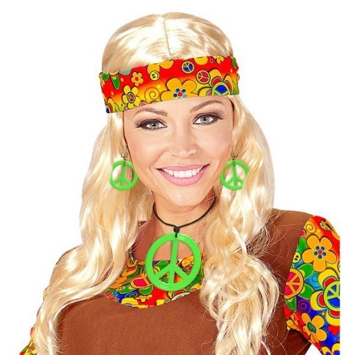 PACIFIC ŠPERK HIPPIE ZELENÝ PRÍvesok + NÁUŠNICE