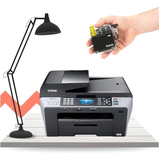 Atramentová náplň pre Brother MFC-6490 CW Black LC1100BK