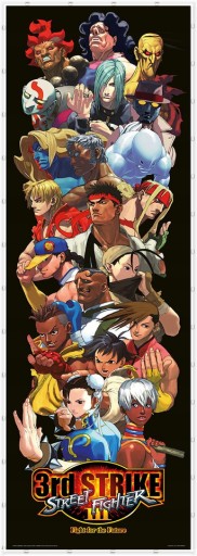 Plagát na dvere Street Fighter Plagáty na stenu 53x158 cm