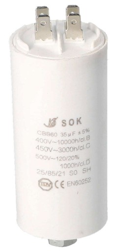 ŠTARTOVACÍ KONDENZÁTOR PRE MOTOR 35uF 450V