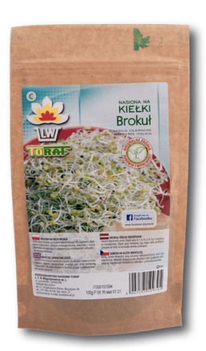Brokolicové semienka na klíčky 100g TORAF