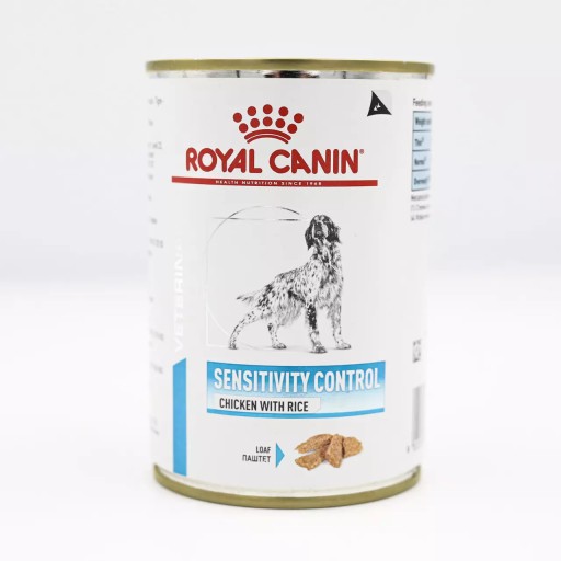 Royal Canin VHN Sensitivity Chicken, mokré krmivo pre psov s alergiou, 410g