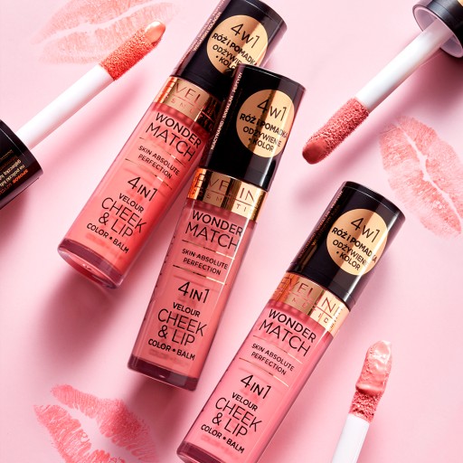 Eveline Wonder Match Blush and Liquid Lipstick 4v1