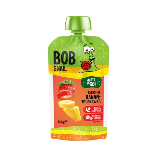BOB SNAIL MUSSE smoothie BANÁNOVÁ JAHODA 120