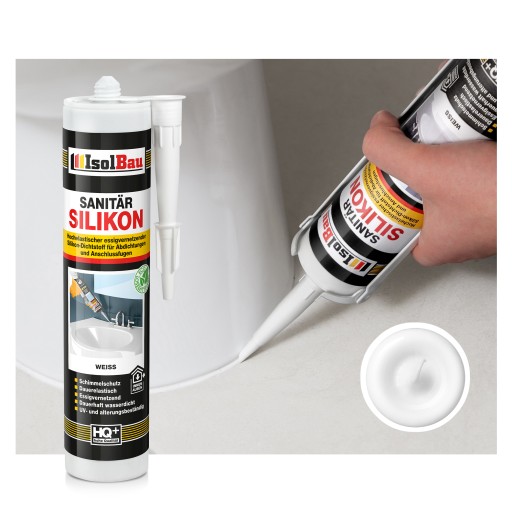 ISOLBAU Sanitárny silikón Biely 300 ml