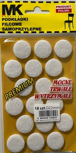PREMIUM FI PLSTENÉ PODLOŽKY 22MM BIELE