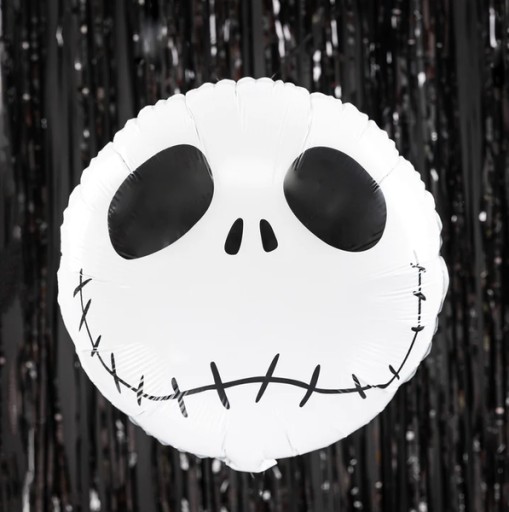 FÓLIOVÝ BALÓN LEBKA BIELY HALLOWEEN 45 CM