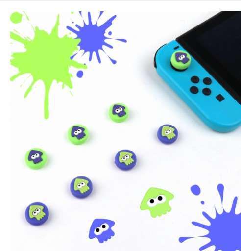 4x ERASER PREKRÝVKY ANALOGOVÝ SPÍNAČ OLED Splatoon 3