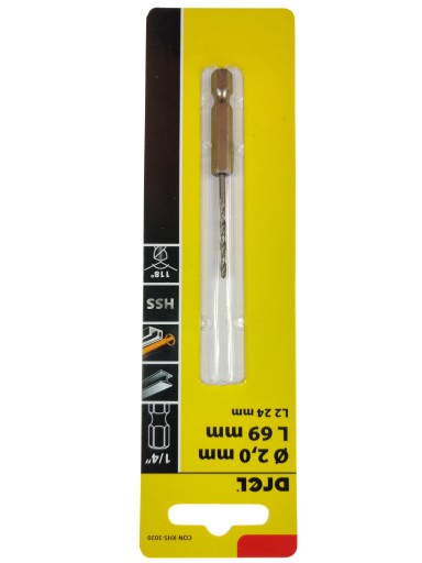 DREL 2 mm rýchlovýmenný HEX vrták do kovu