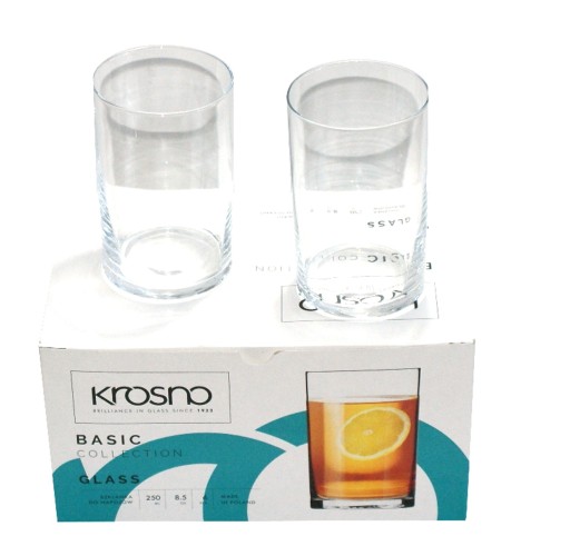 Krosno klasické poháre na kávu a čaj 250ml, 6ks