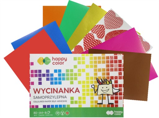 SAMOLEPIACI VÝREZ A4/8K - ŠŤASTNÁ FARBA