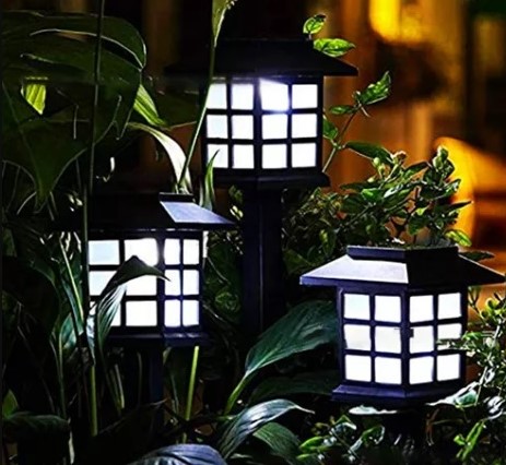 SOLÁRNE LED ZÁHRADNÉ LAMPI DOMČEK 37 cm