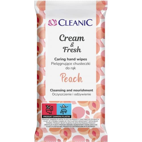 CLEANIC Cream&Fresh utierky na ruky 15 ks