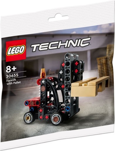 LEGO Technics VYSOKOZDVIŽNÝ VOZÍK S PALETOU 30655 + LEGO DARČEKOVÁ TAŠKA