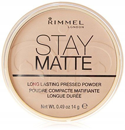Rimmel Stay Matte Púder lisovaný púder 001 Transparent 14g