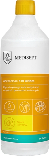 Medisept Mediclean 510 Dishs 1L citrónový prostriedok na umývanie riadu