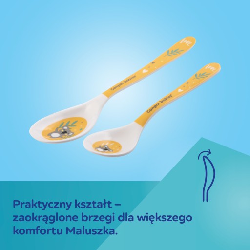 SADA MELAMÍNOVÝCH LYŽIČIEK 2KS 9M CANPOL