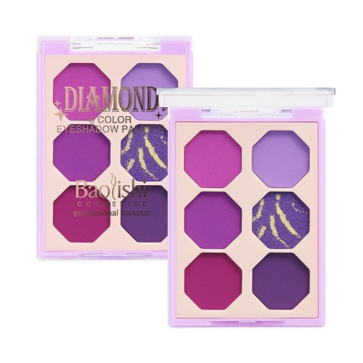 MAKEUP EYESHADOW PALETTE 6-farebná sada 2 ks