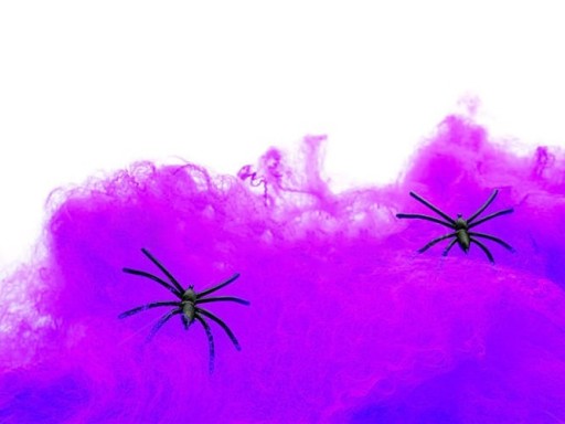 SPIDER WEB HALLOWEEN 60G FIALOVÁ
