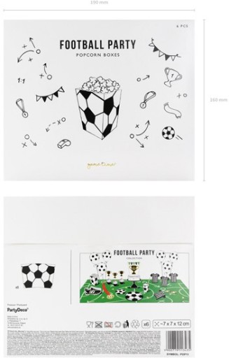 Popcorn Boxes Ball BIELY NARODENINY