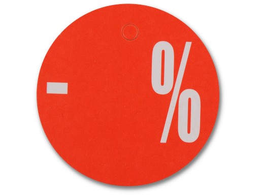okrúhly štítok CIRCLE FI 9CM - % REKORD