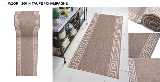 Floorlux lanový behúň 60 cm prírodné farby