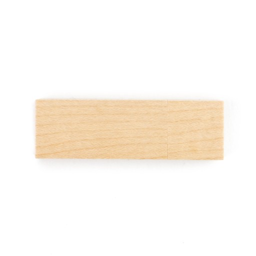 Drevený prívesok Svetlé drevo - javor 2 GB USB 2.0 + SVADOBNÉ GRAVÍROVANIE